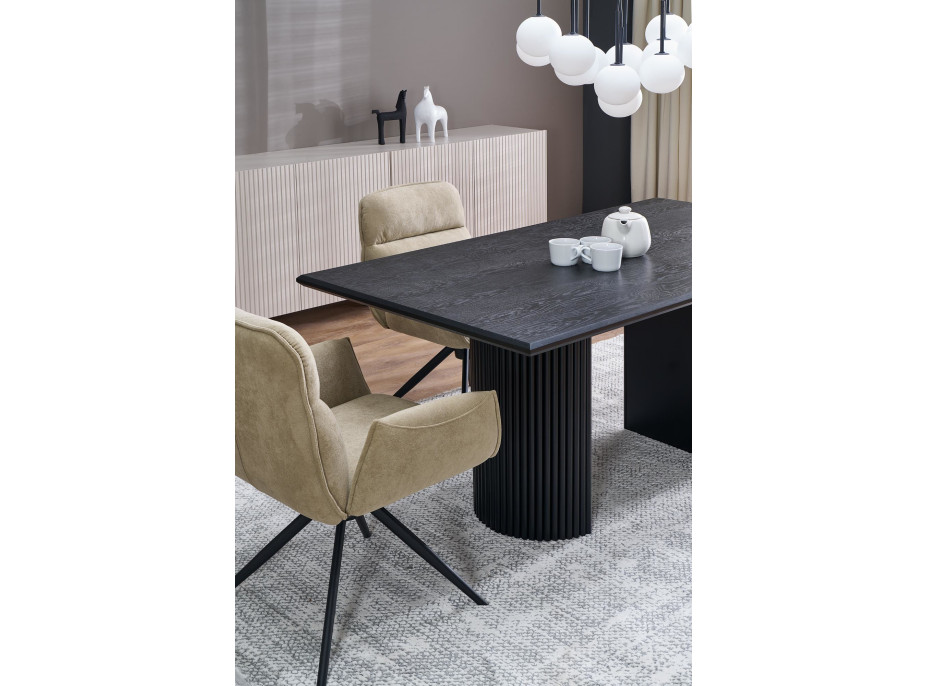 Jedálenská otočná stolička K574 - tmavo béžová