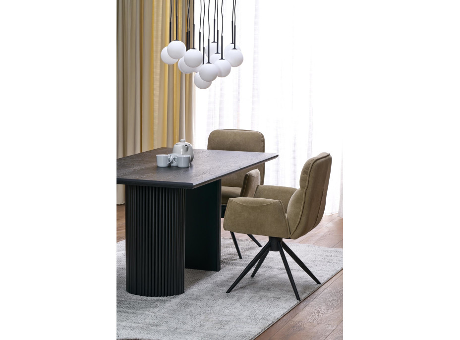 Jedálenská otočná stolička K574 - tmavo béžová