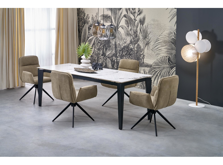 Jedálenská otočná stolička K574 - tmavo béžová