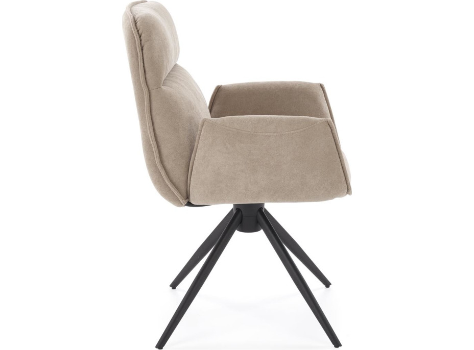 Jedálenská otočná stolička K574 - tmavo béžová