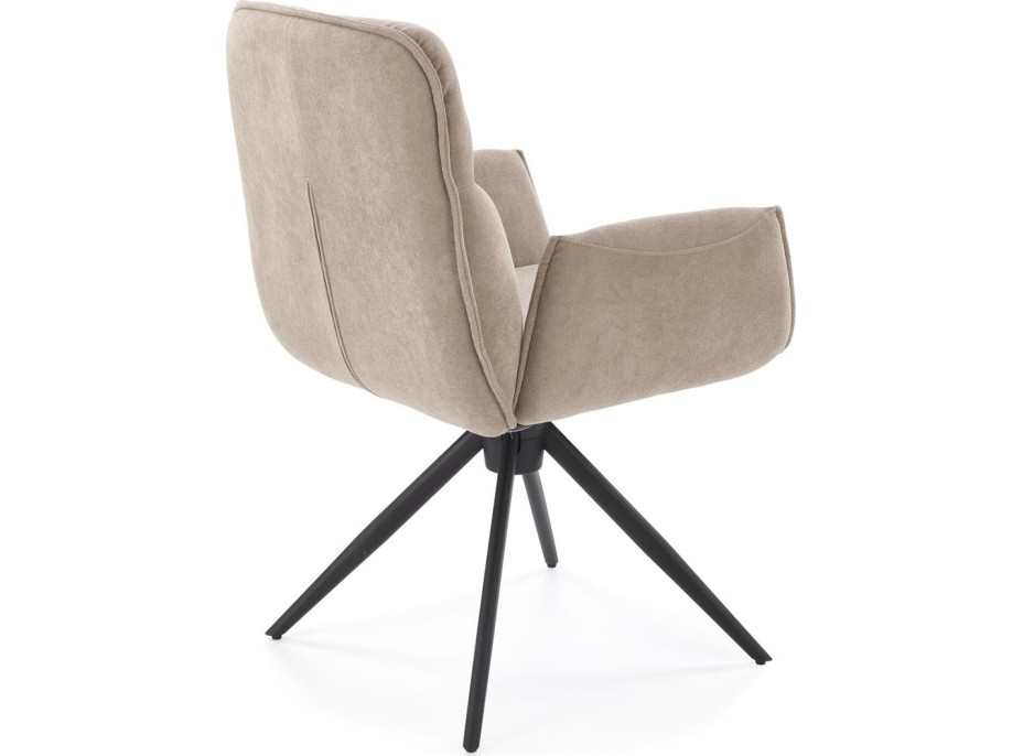 Jedálenská otočná stolička K574 - tmavo béžová