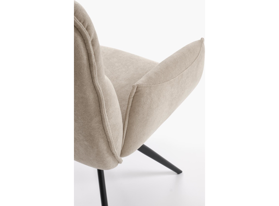 Jedálenská otočná stolička K574 - tmavo béžová