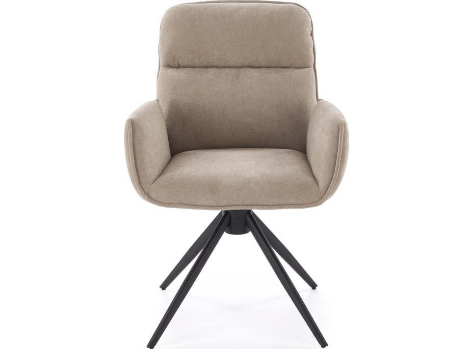 Jedálenská otočná stolička K574 - tmavo béžová