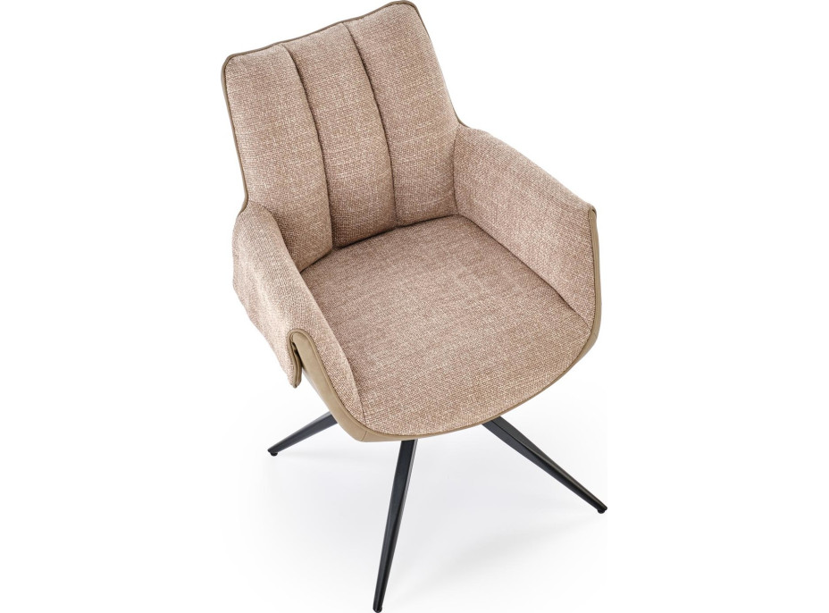 Jedálenská otočná stolička K579 - hnedá