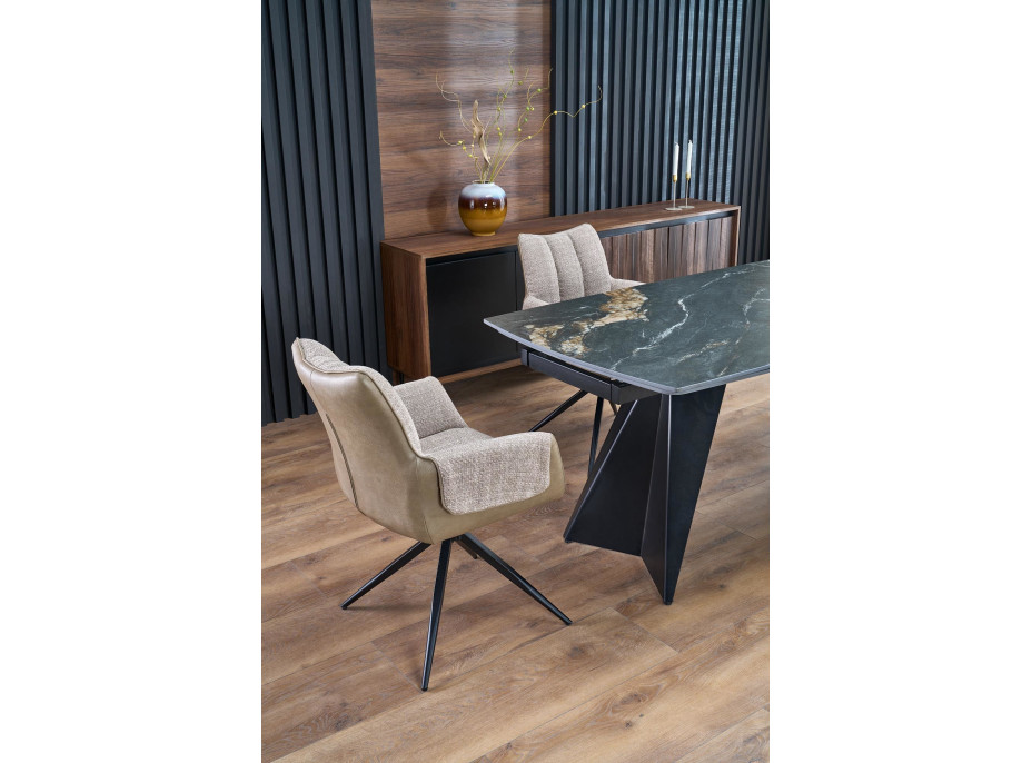 Jedálenská otočná stolička K579 - hnedá