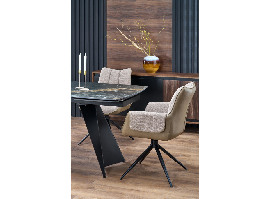 Jedálenská otočná stolička K579 - hnedá