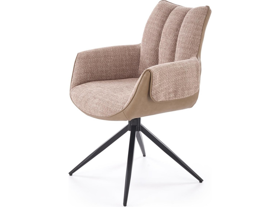 Jedálenská otočná stolička K579 - hnedá