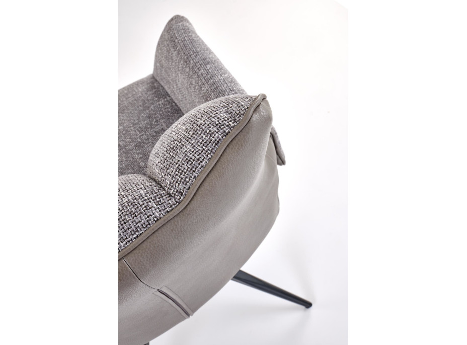 Jedálenská otočná stolička K579 - popolavo šedá