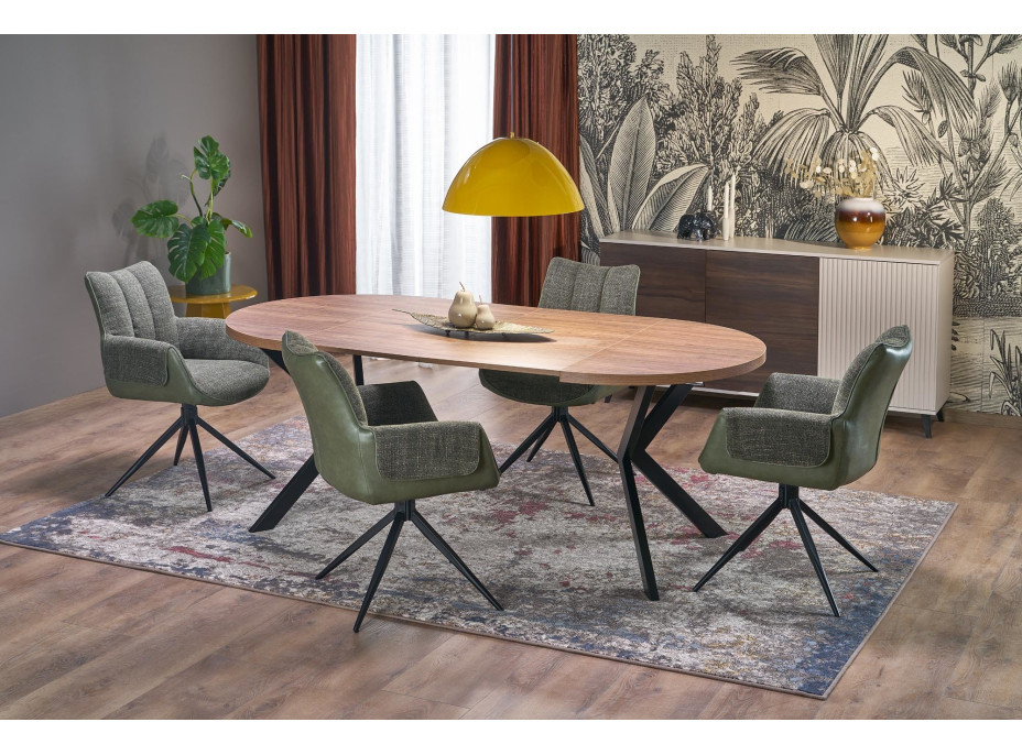 Jedálenská otočná stolička K579 - zelená