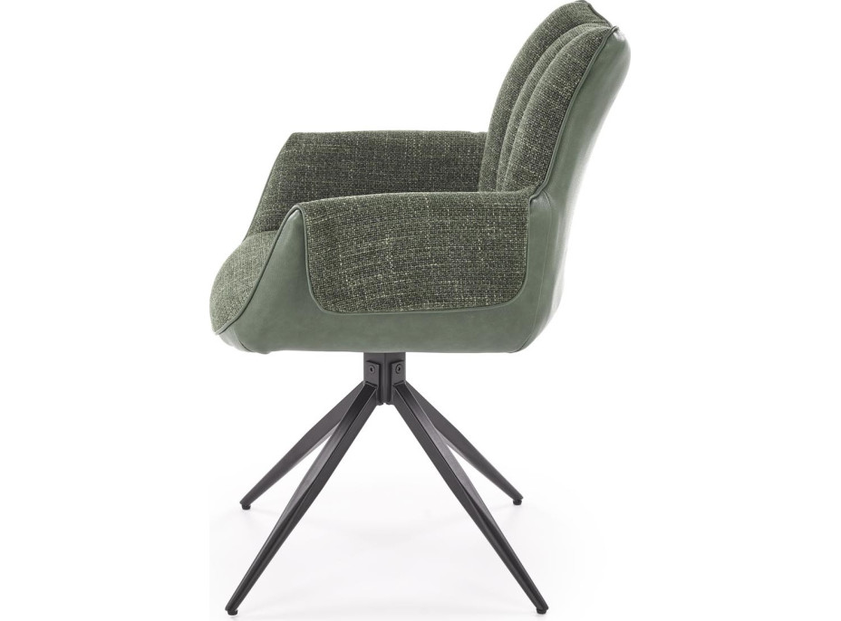 Jedálenská otočná stolička K579 - zelená