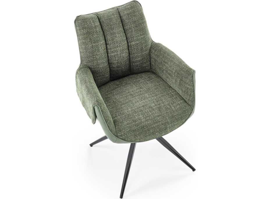 Jedálenská otočná stolička K579 - zelená