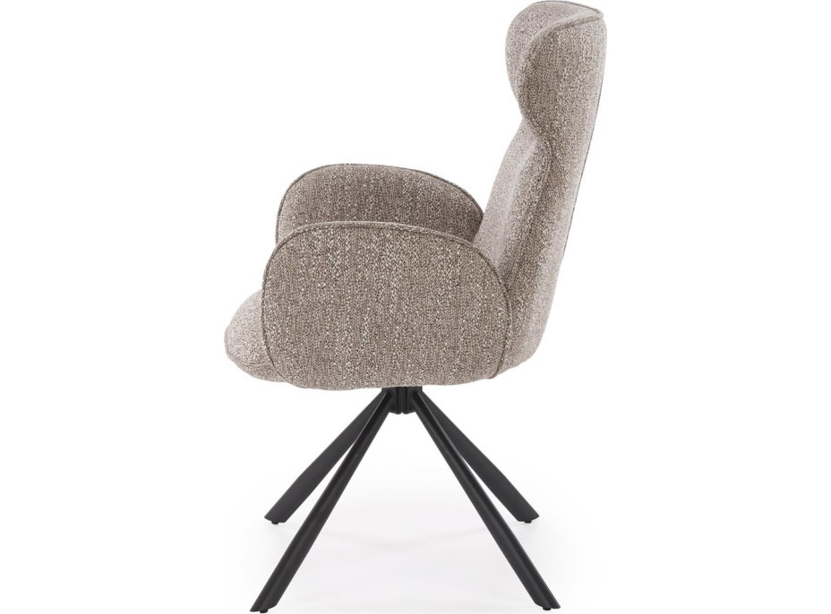 Jedálenská otočná stolička K571 - tmavo béžová