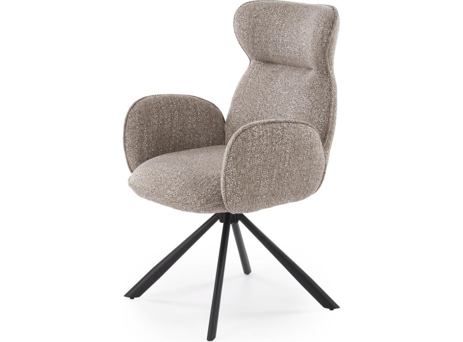 Jedálenská otočná stolička K571 - tmavo béžová