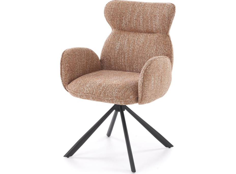 Jedálenská otočná stolička K571 - škoricovo hnedá