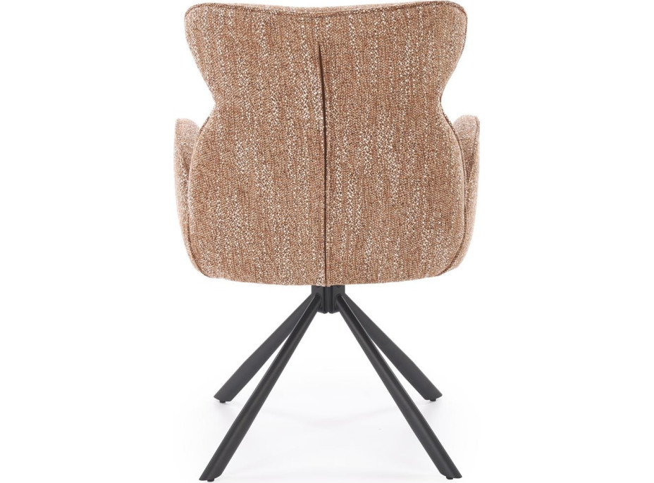 Jedálenská otočná stolička K571 - škoricovo hnedá