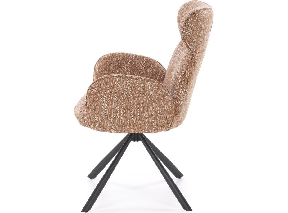 Jedálenská otočná stolička K571 - škoricovo hnedá