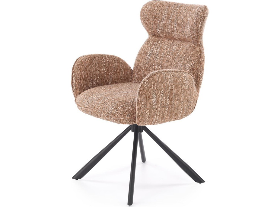 Jedálenská otočná stolička K571 - škoricovo hnedá