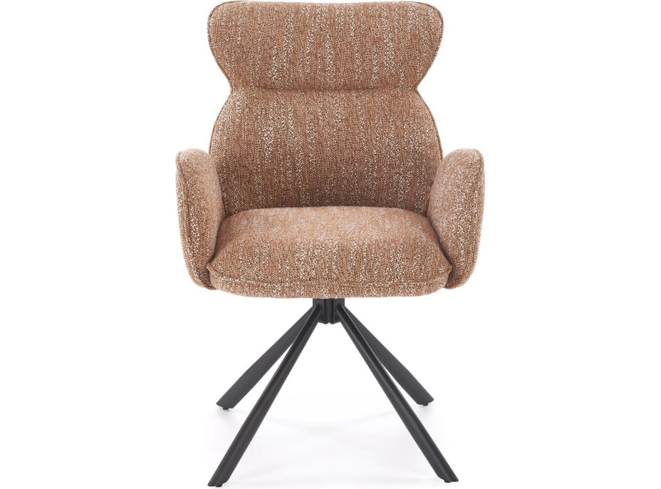 Jedálenská otočná stolička K571 - škoricovo hnedá