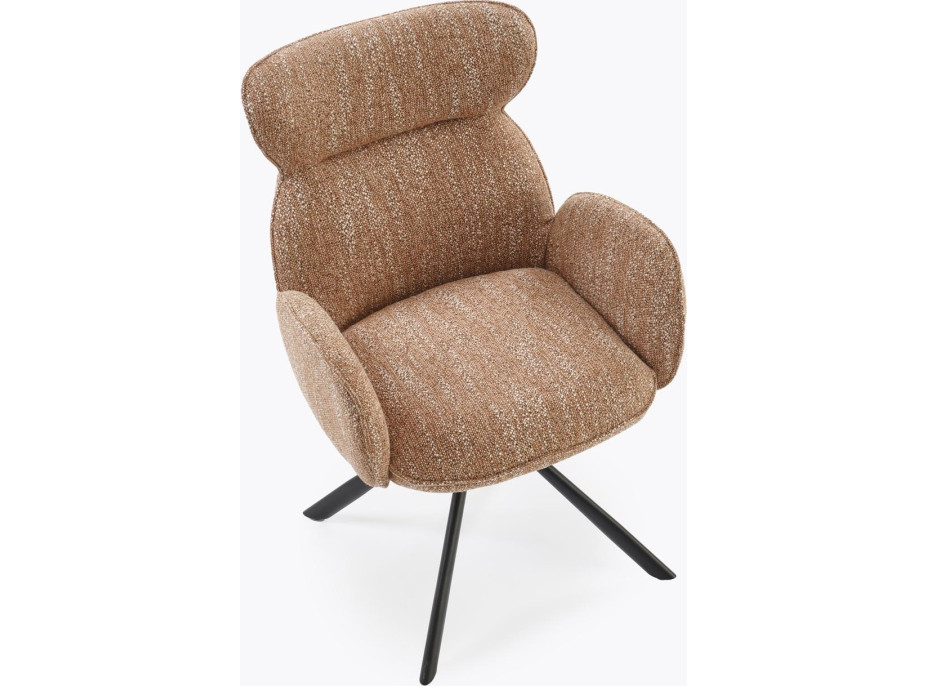 Jedálenská otočná stolička K571 - škoricovo hnedá