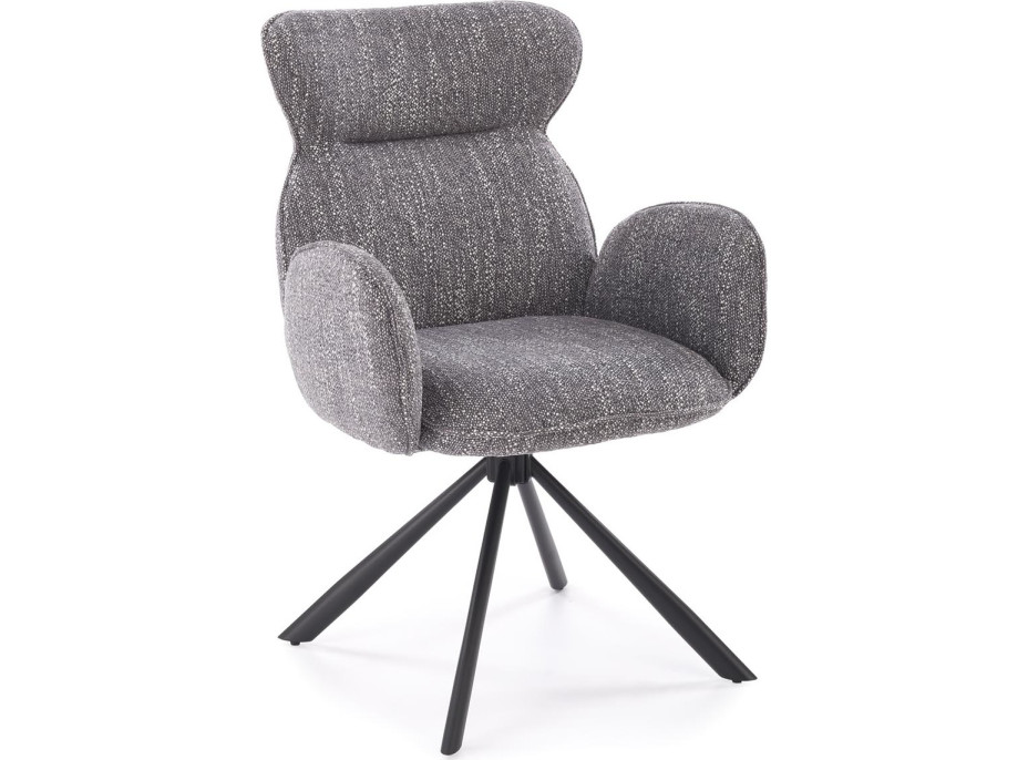 Jedálenská otočná stolička K571 - popolavo šedá