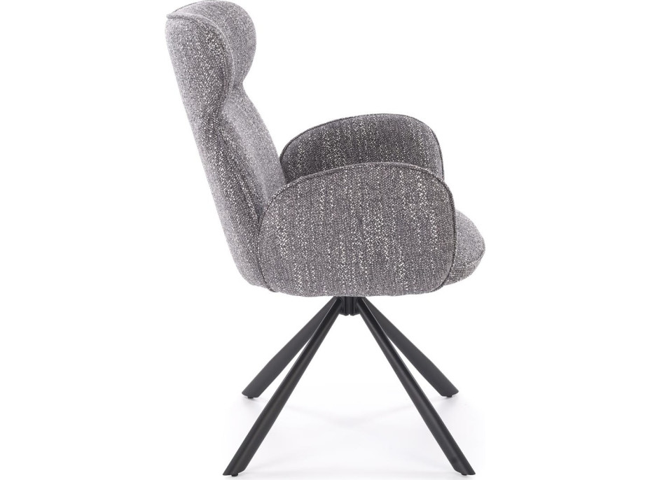 Jedálenská otočná stolička K571 - popolavo šedá