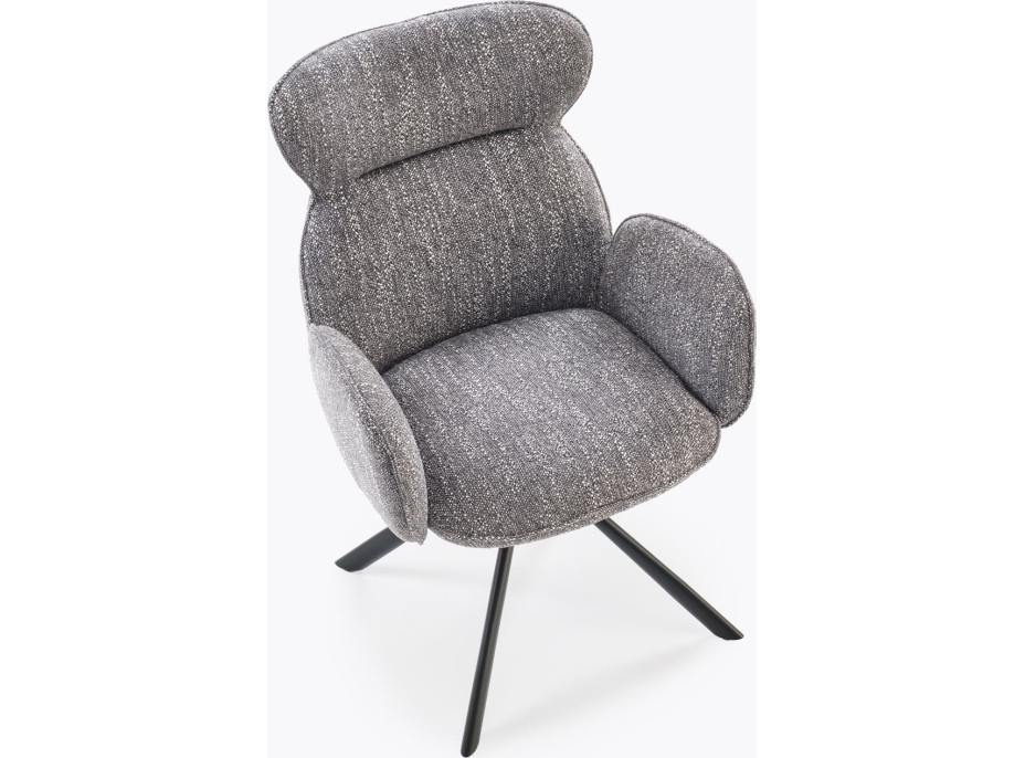 Jedálenská otočná stolička K571 - popolavo šedá