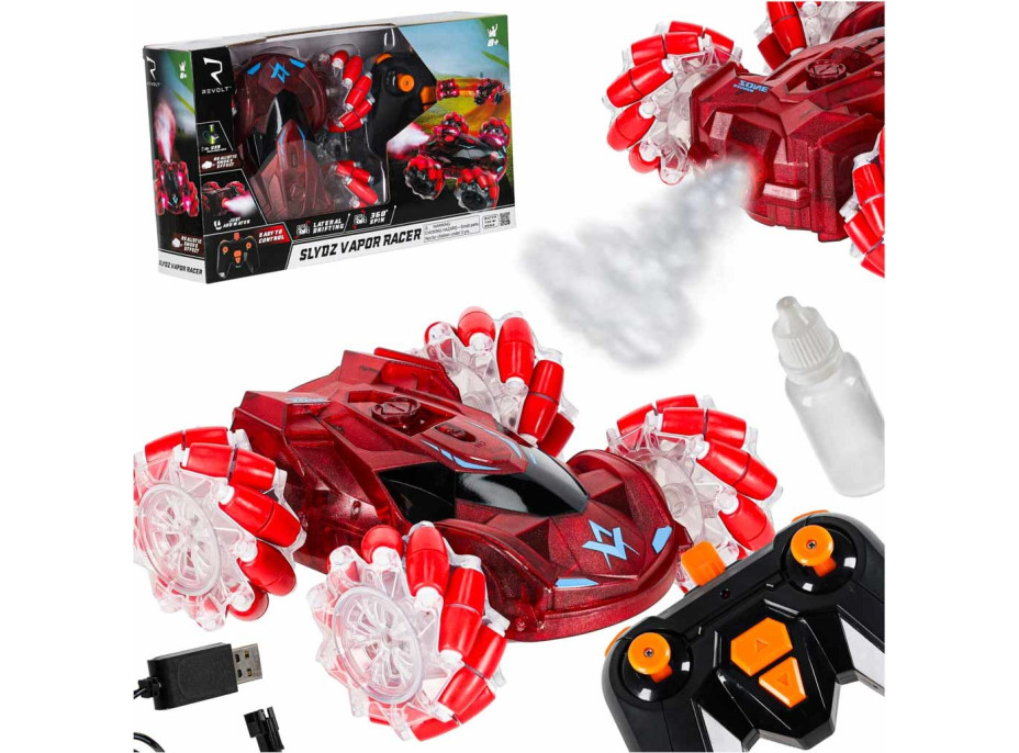 RC driftovacie off-roadové auto REVOLT Slydz Vapor Racer 360 - červené