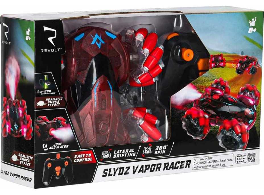 RC driftovacie off-roadové auto REVOLT Slydz Vapor Racer 360 - červené