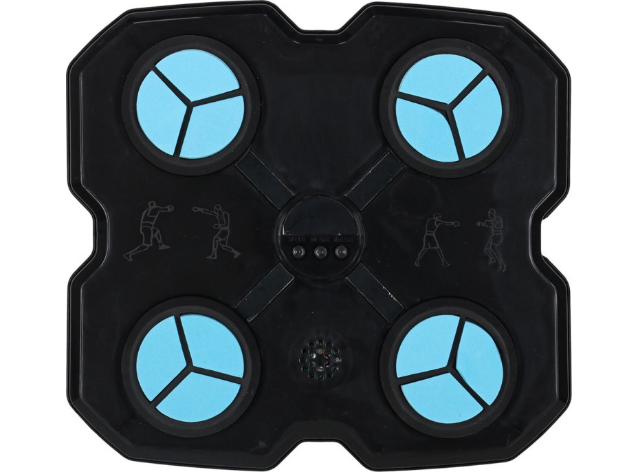 Boxerský nástenný trenažér KX3006 s hudbou, LED a USB + rukavice