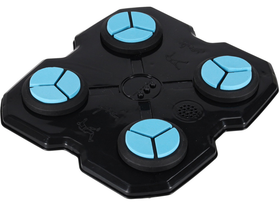 Boxerský nástenný trenažér KX3006 s hudbou, LED a USB + rukavice