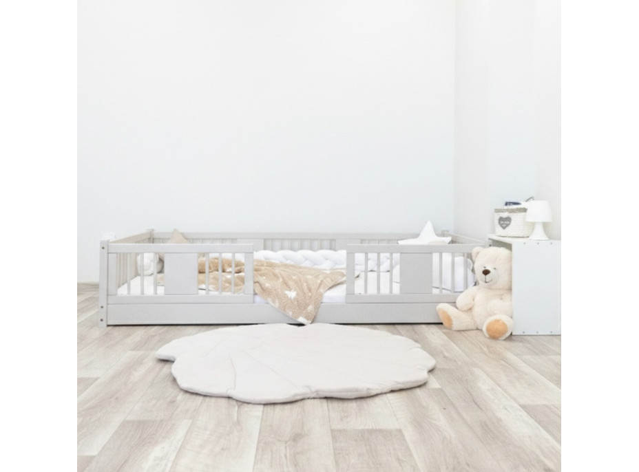 Detská Montessori posteľ z masívu borovice LUNA - 200x90 cm