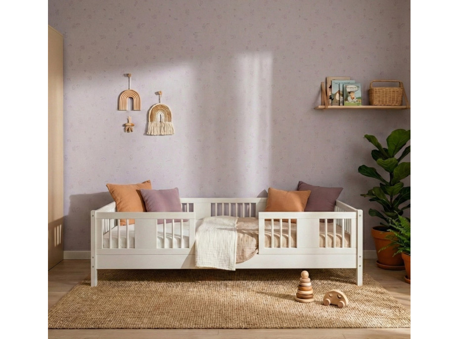 Detská posteľ z masívu borovice LUNA 10 - 200x90 cm