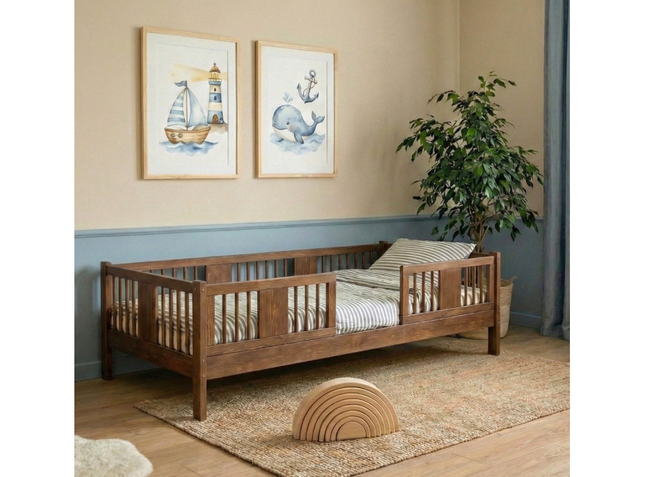 Detská posteľ z masívu borovice LUNA 10 - 200x90 cm