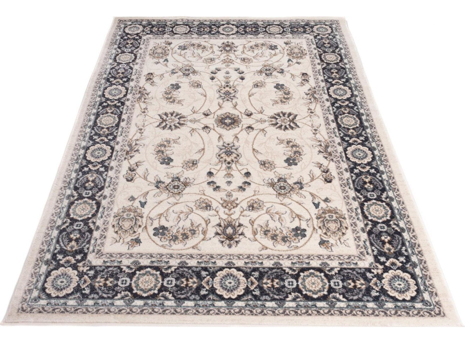 Kusový koberec COLORADO Rim - biely/modrý, 120x170 cm