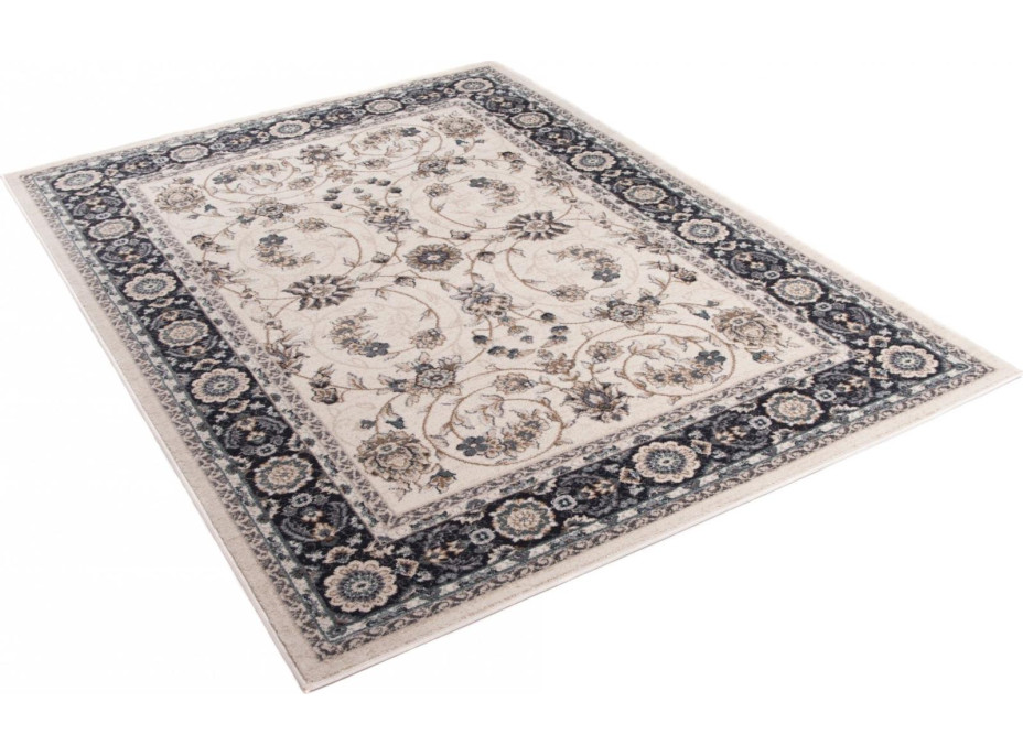 Kusový koberec COLORADO Rim - biely/modrý, 120x170 cm