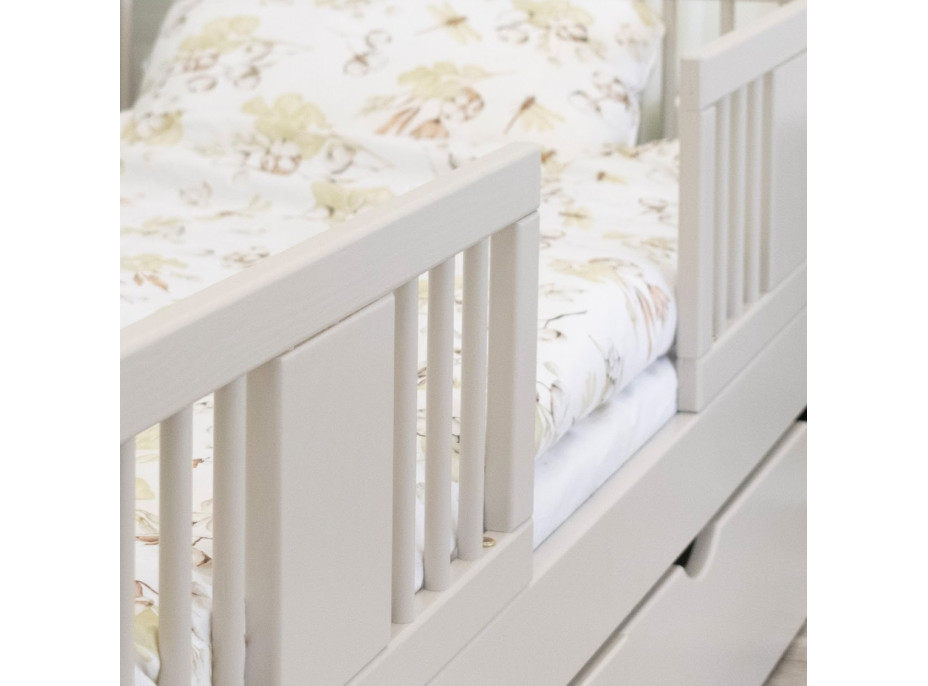 Detská domčeková posteľ z masívu borovice LUNA L 20 - 200x90 cm