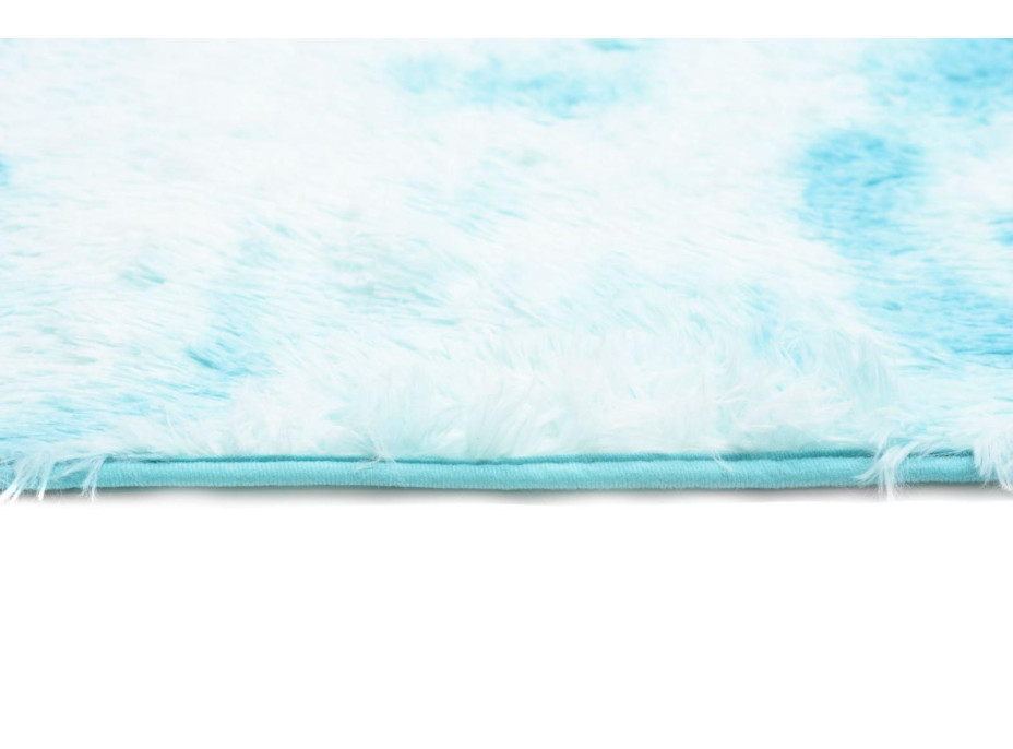 Plyšový koberec SILK Ombre - MODRÝ, 160x230 cm