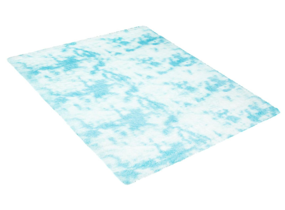 Plyšový koberec SILK Ombre - MODRÝ, 160x230 cm