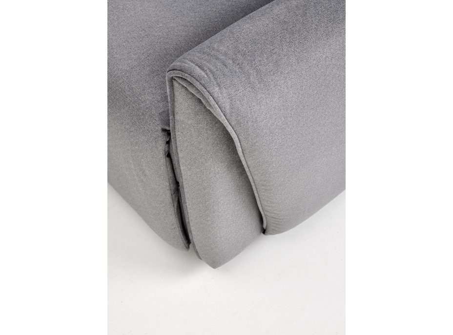 Elektrické polohovacie kreslo GELATO - čalúnené látkou - popolavo šedé