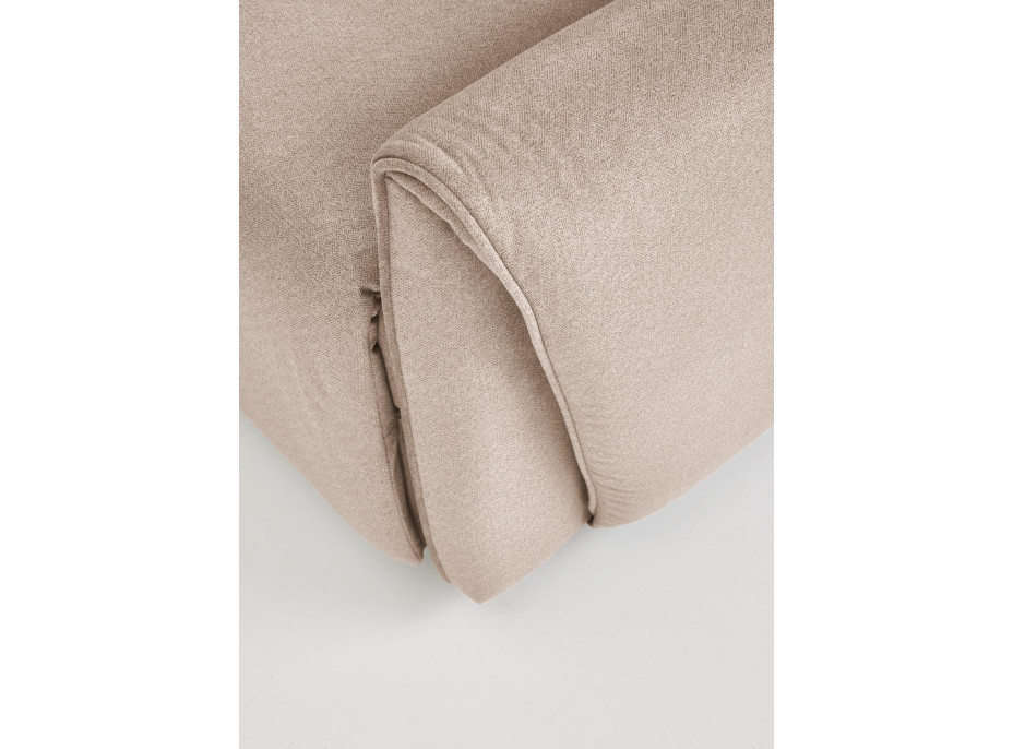 Elektrické polohovacie kreslo GELATO - čalúnené látkou - béžové