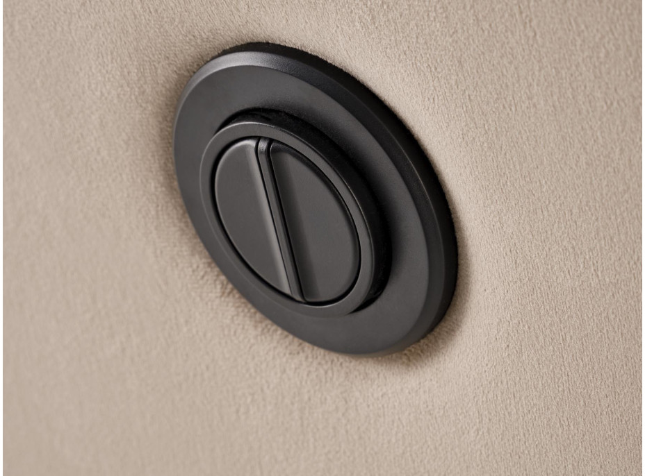 Elektrické polohovacie kreslo CROCUS - čalúnené látkou - béžové