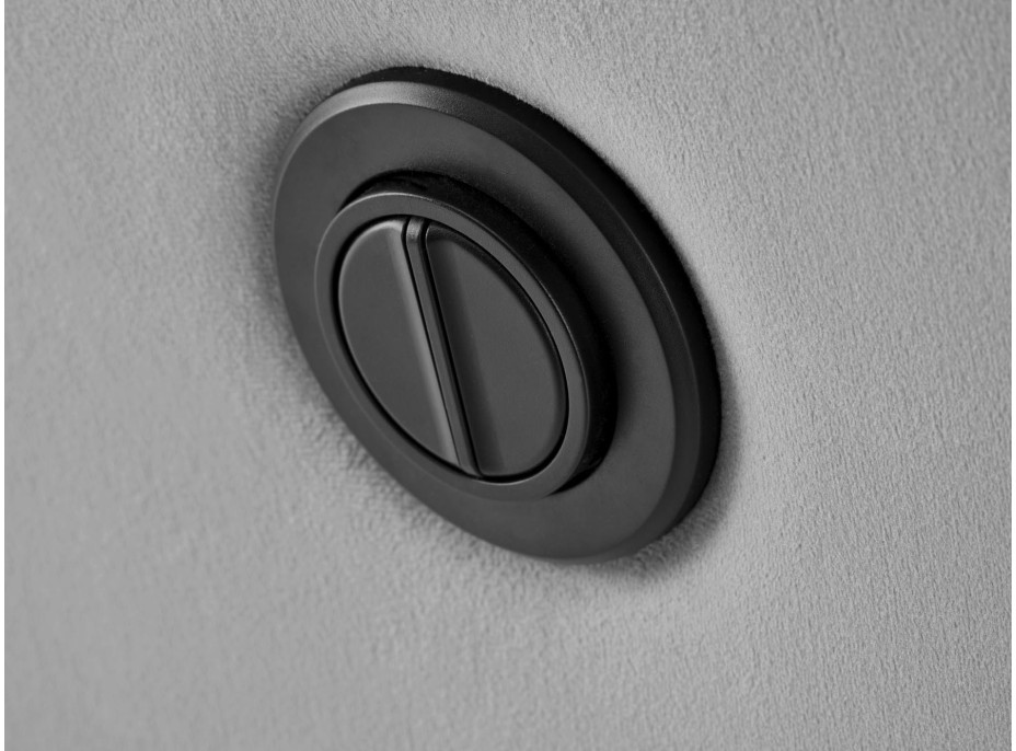 Elektrické polohovacie kreslo CROCUS - čalúnené látkou - popolavo šedé