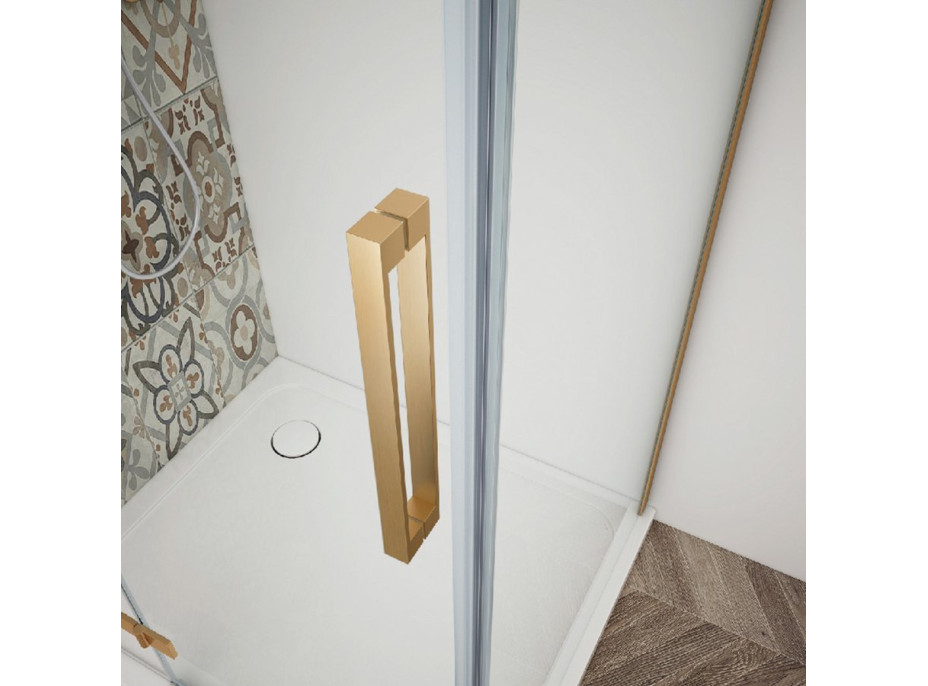 Gelco TRINITY GOLD MATT sprchové dvere do niky 1000mm, matné sklo, pravé GT1210MR-G