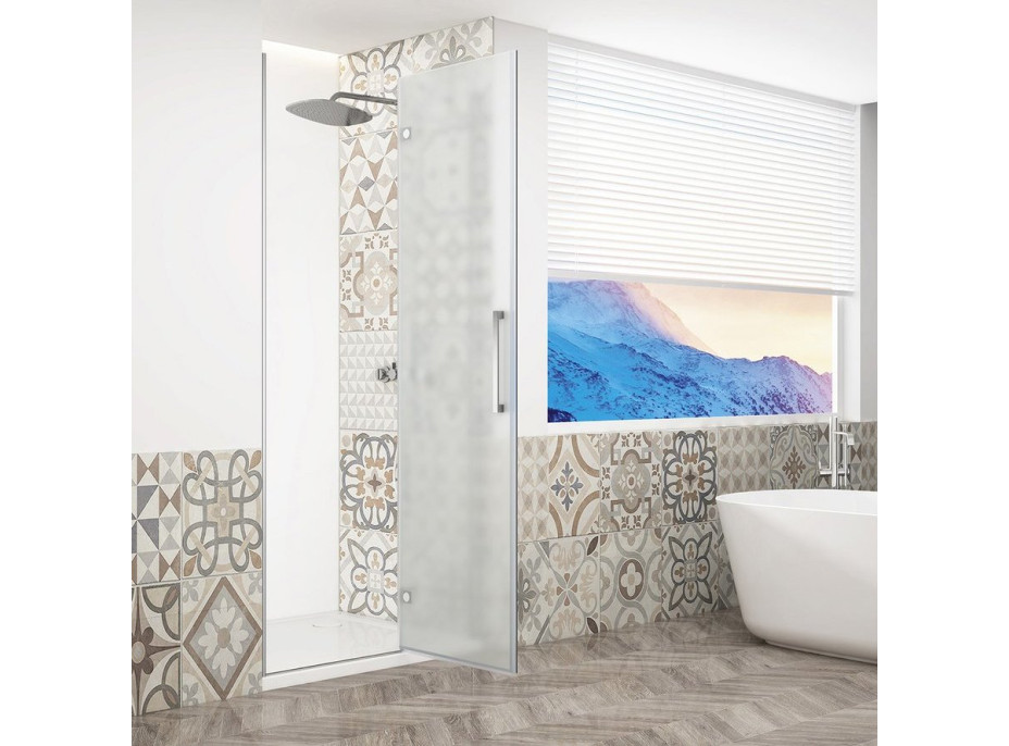 Gelco TRINITY CHROME sprchové dvere do niky 1200mm, matné sklo, pravé GT1212MR-CH