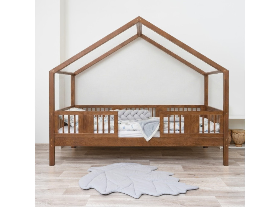 Detská domčeková posteľ z masívu borovice LUNA S 20 - 180x80 cm