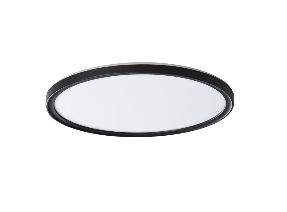 KANLUX AZPO stropné LED svietidlo, ø 420mm, 22W, 3000/4000/6000K, IP54, čierna mat 31517