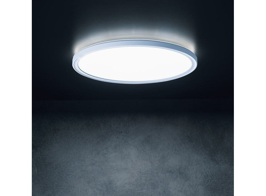 KANLUX AZPO stropné LED svietidlo, ø 290mm, 18, 5W, 3000/4000/6000K, IP54, biela 31514