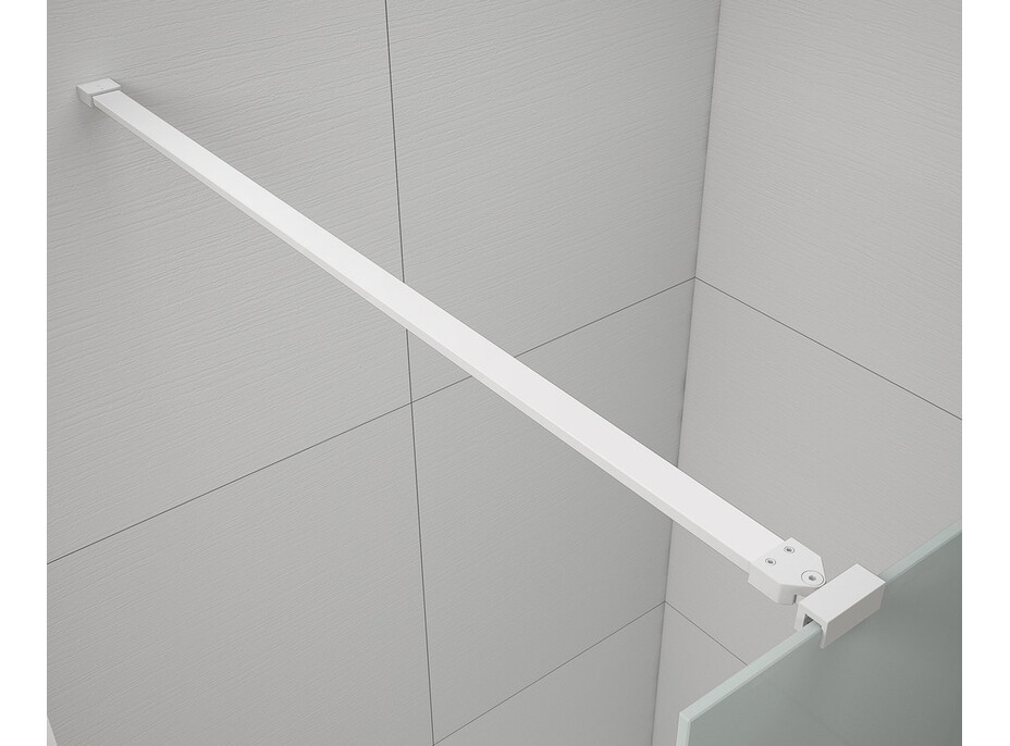 Polysan ESCA WHITE MATT jednodielna sprchová zástena do priestoru, dymové matné sklo, 1000 mm ES1410-07