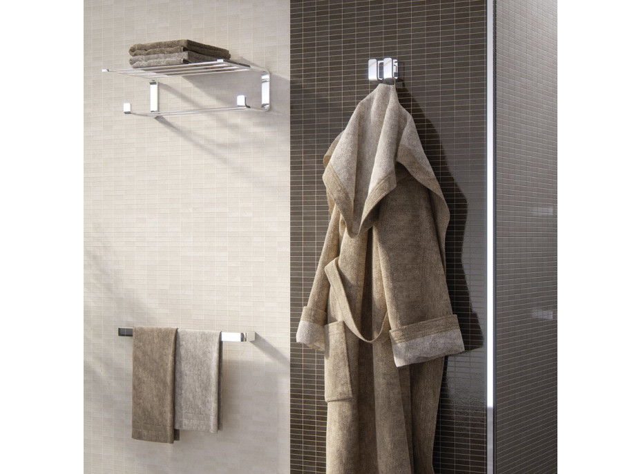 Gedy OUTLINE dvojitý háčik, chróm 322813