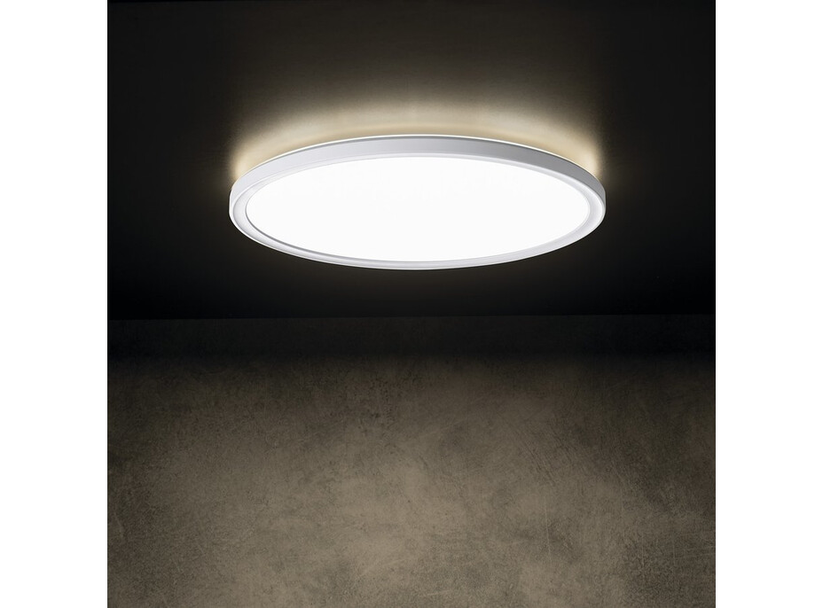 KANLUX AZPO stropné LED svietidlo, ø 225mm, 11, 8W, 3000/4000/6000K, IP54, biela 31512